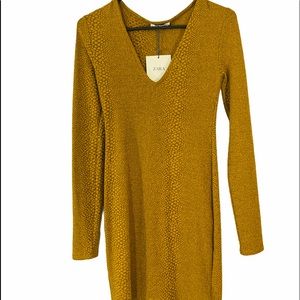 Zara Trafaluc Bodycon Snakeskin Mini Dress